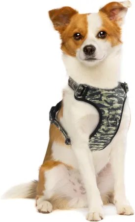 QQPETS No Pull Dog Harness with 2 Leash ClipsAdjustable Soft Padded Dog Vest, Reflective Outdoor Pet Oxford Vest with Easy Control Handle for Small to Large Dogs Walking Training