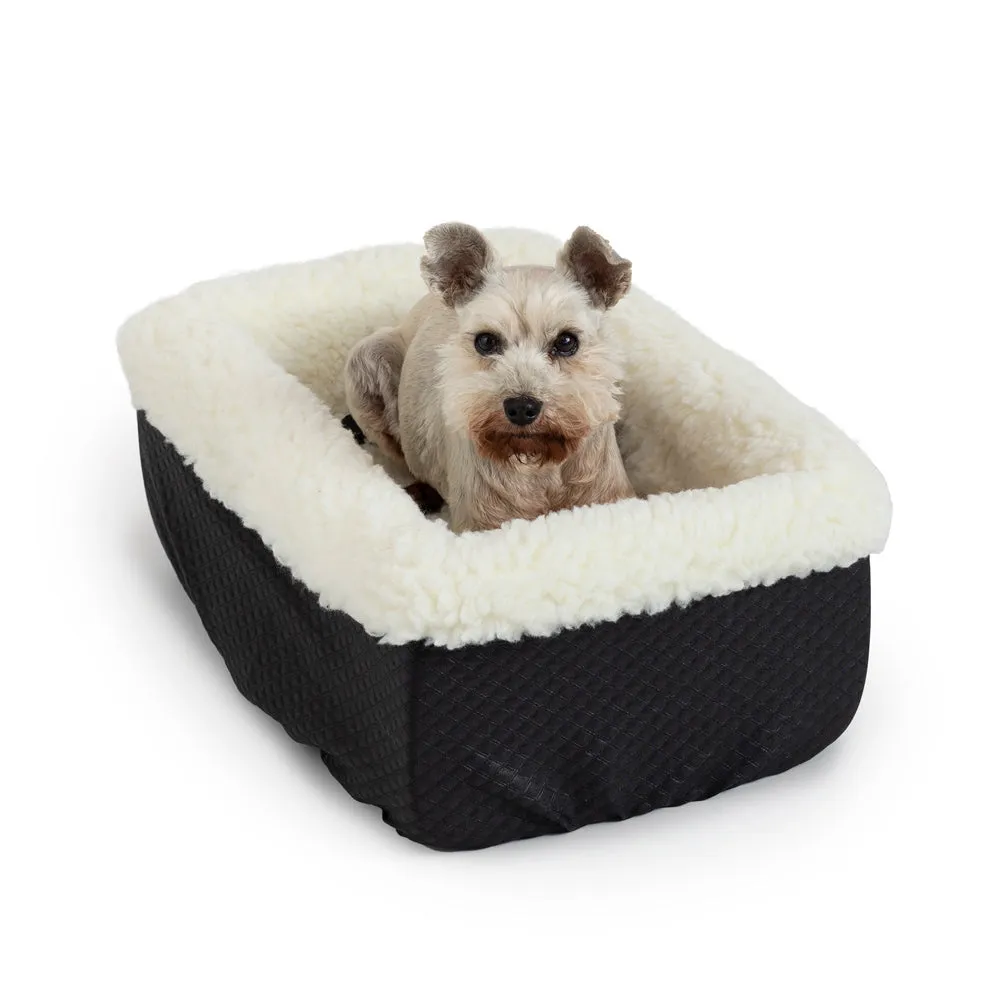 quilted sherpa console car seat - 4 color options