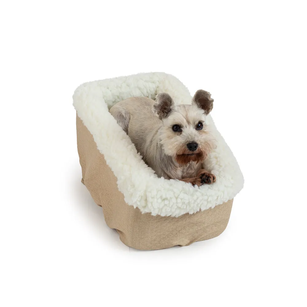 quilted sherpa console car seat - 4 color options