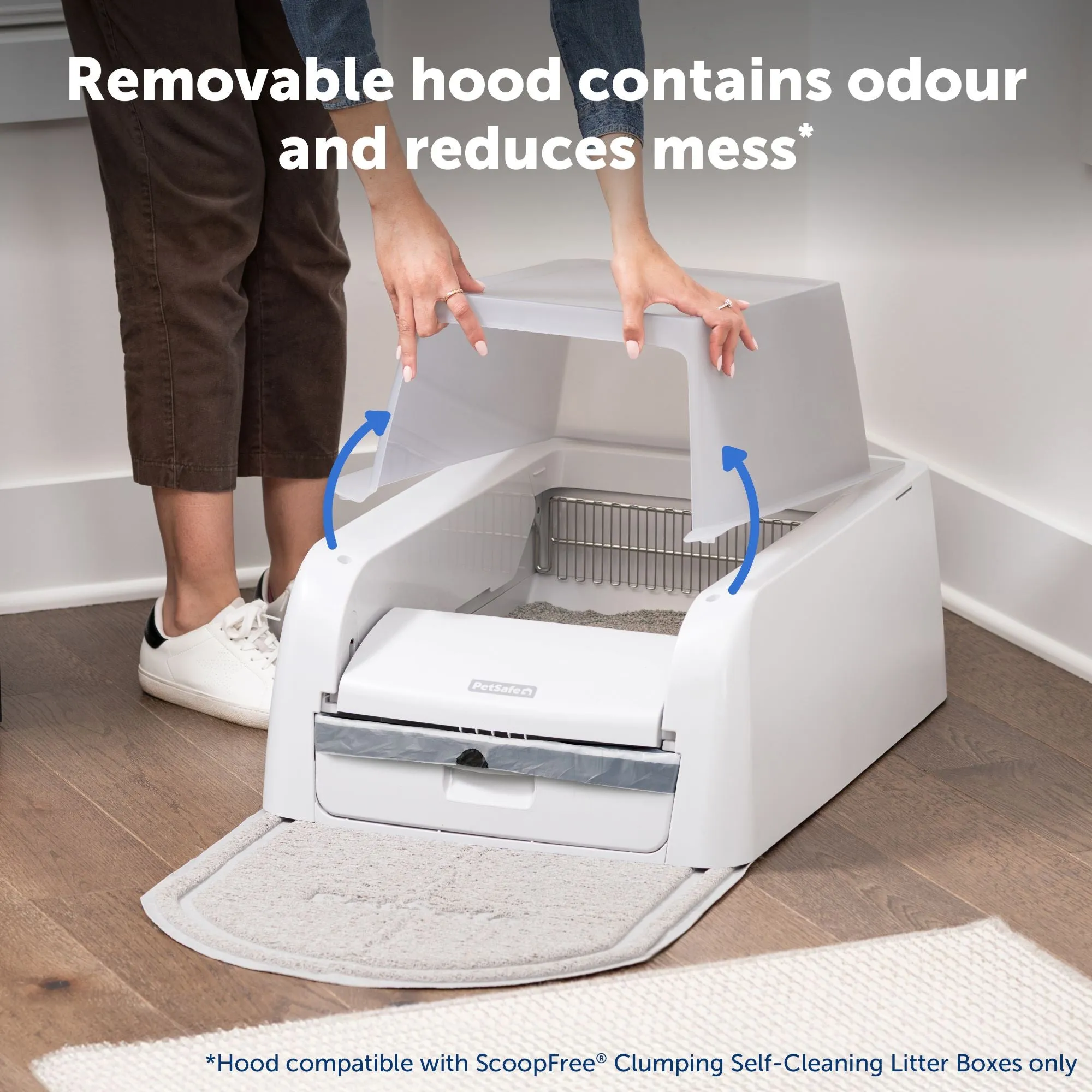 ScoopFree™ Clumping Self-Cleaning Litter Box Hood and Accessory Bundle