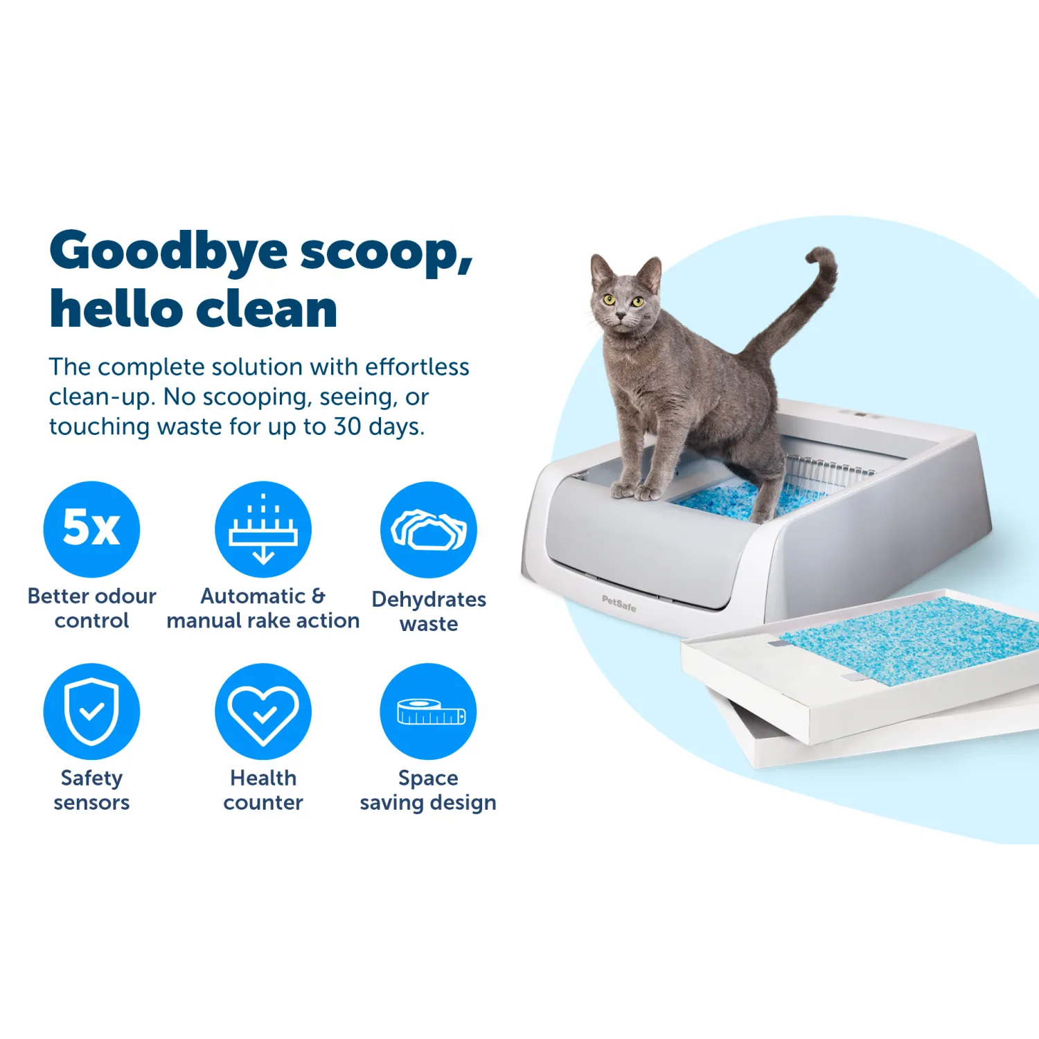 ScoopFree® Crystal Self-Cleaning Litter Box