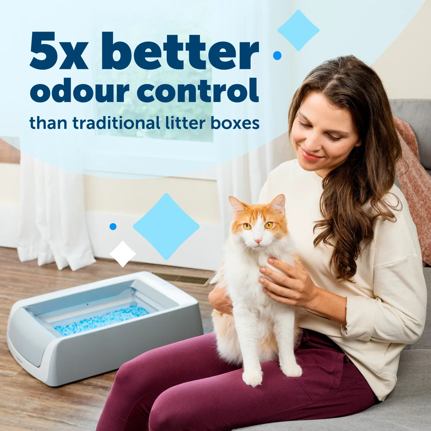 ScoopFree® Crystal Self-Cleaning Litter Box