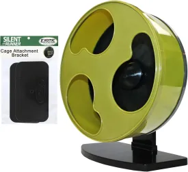 Silent Runner 12" Wide   Cage Attachment - Silent, Fast, Durable Exercise Wheel - Sugar Gliders, Degus, Rats, Hedgehogs, Prairie Dogs & Small Pets