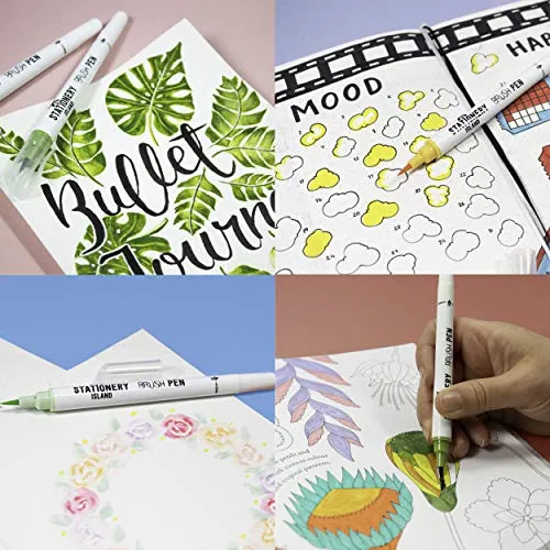 Spring Colours Brush Pens - Pack of 6