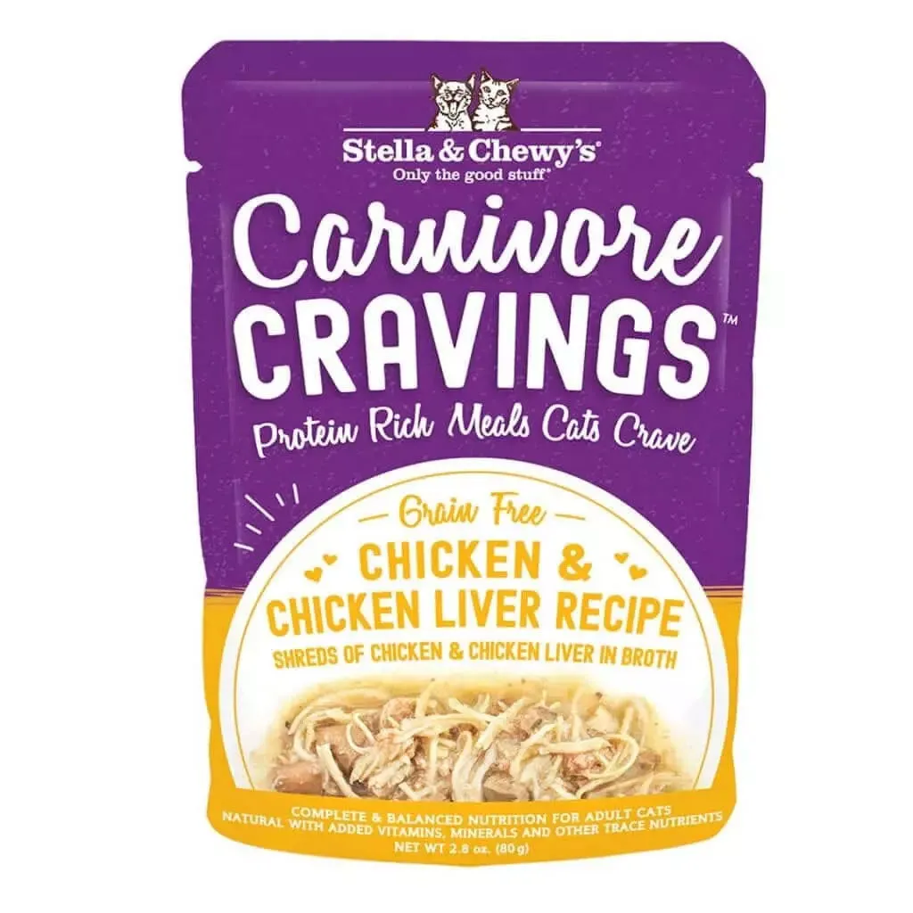 Stella & Chewy's Carnivore Cravings Chicken & Chicken Liver Sreds Recipe Wet Cat Food