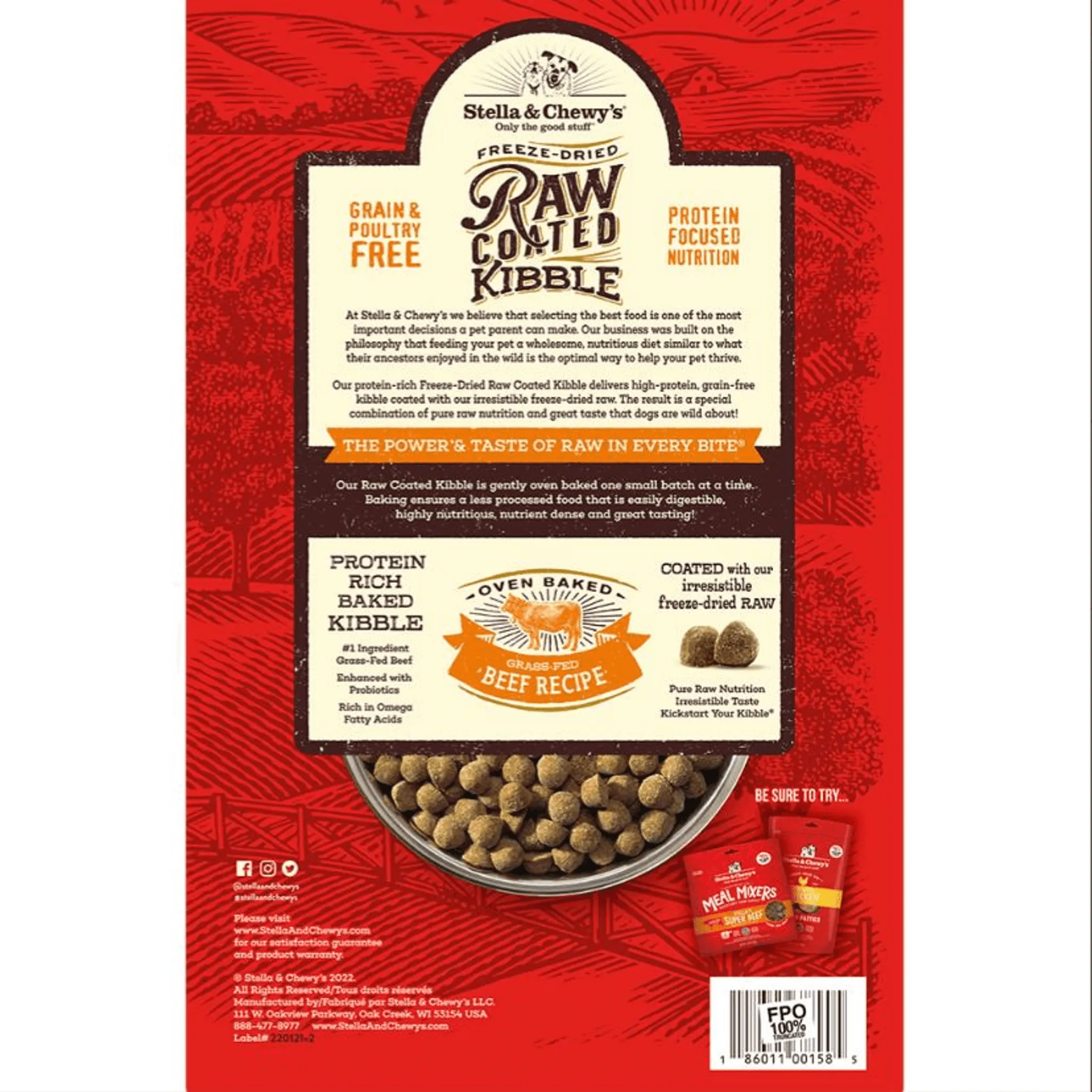 Stella & Chewy's Raw Coated Dry Dog Food
