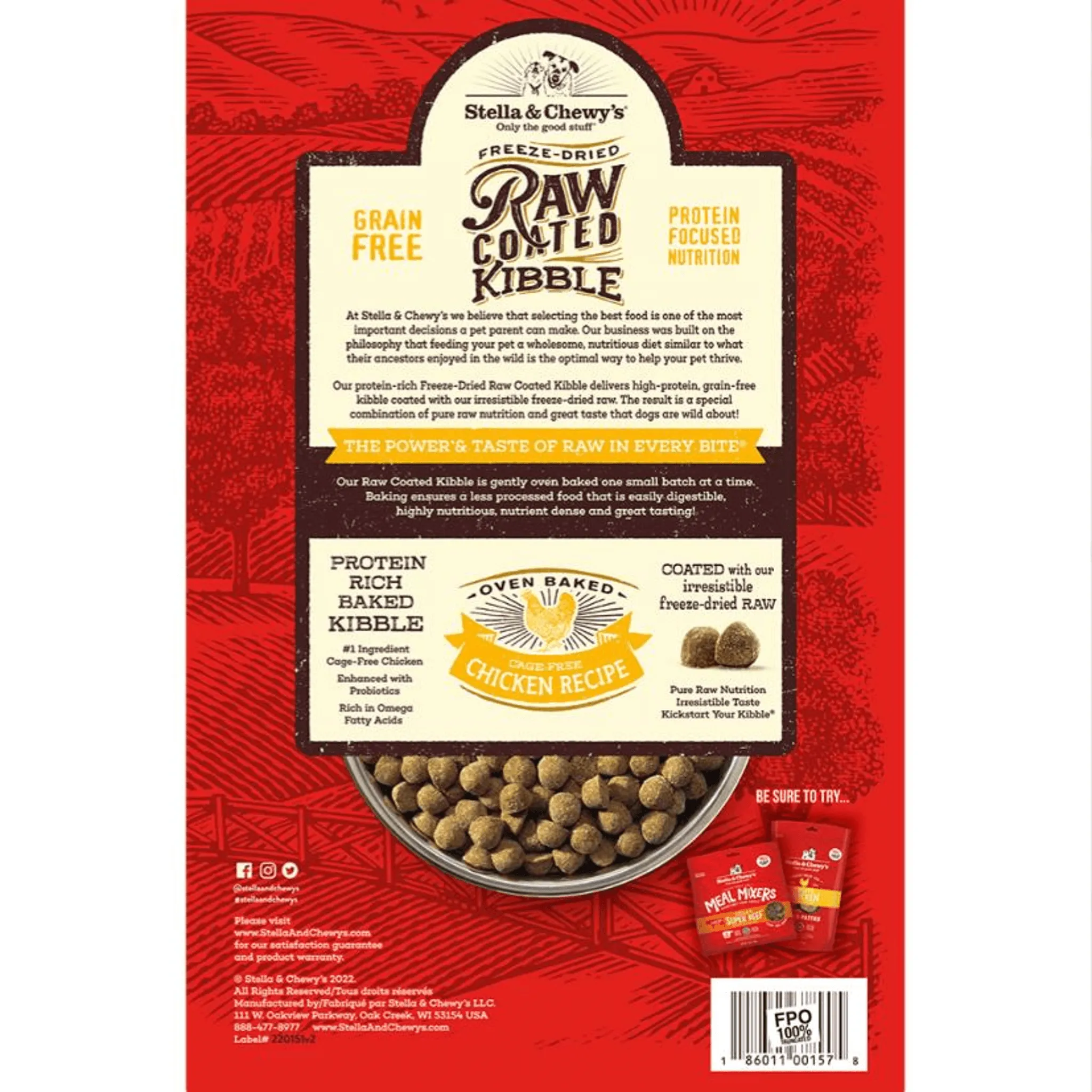 Stella & Chewy's Raw Coated Dry Dog Food
