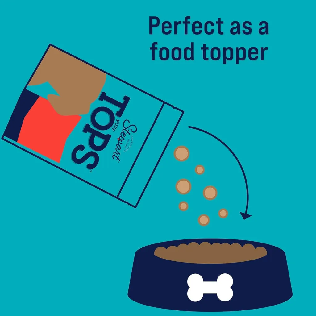 Stewart PuffTops Bacon & Chicken Freeze-Dried Food Topper for Dogs