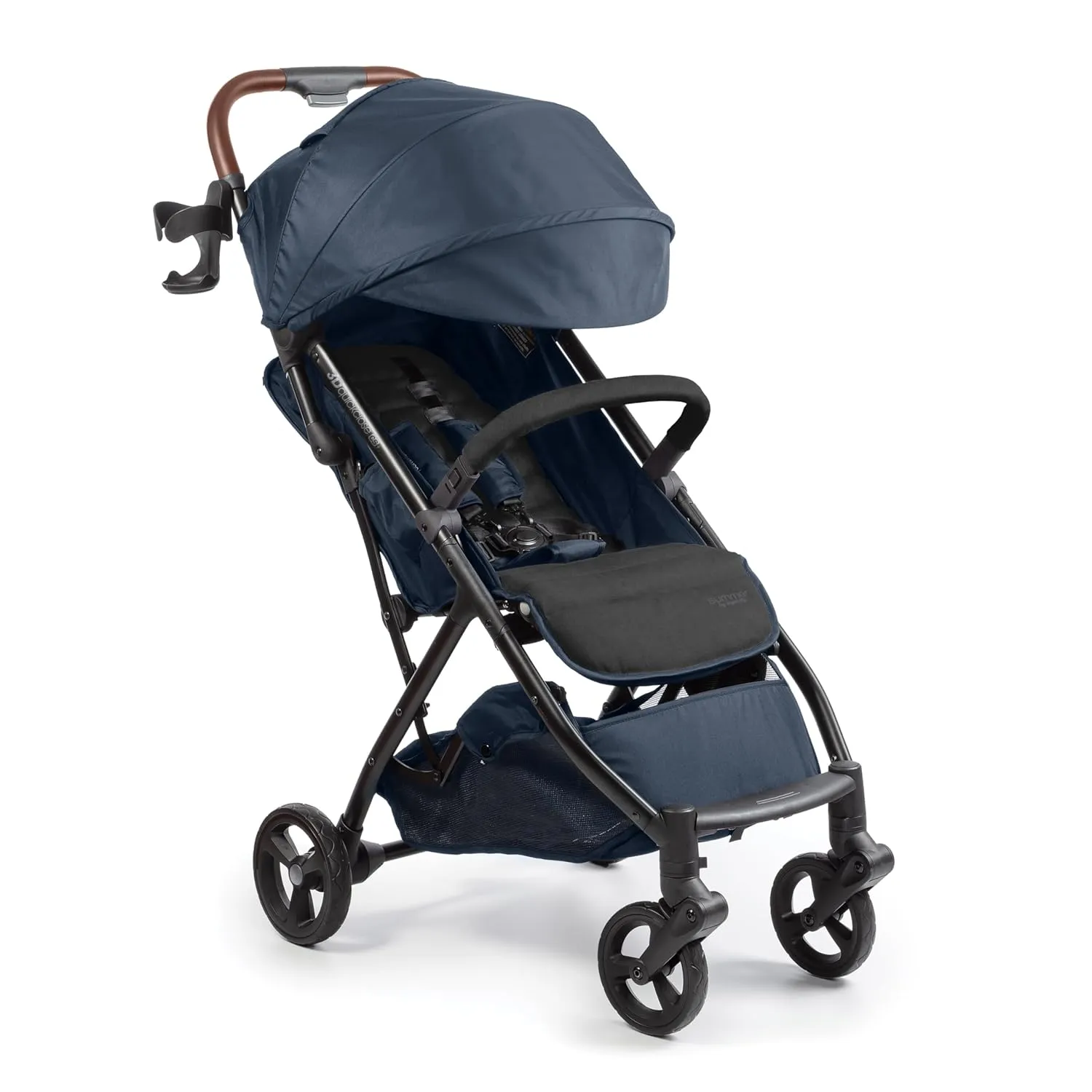 Summer Infant Ingenuity 3Dquickclose CS  Compact Fold Stroller  Lightweight Stroller with Oversized Canopy, Extra-Large Storage and Compact Fold, Deep Ocean