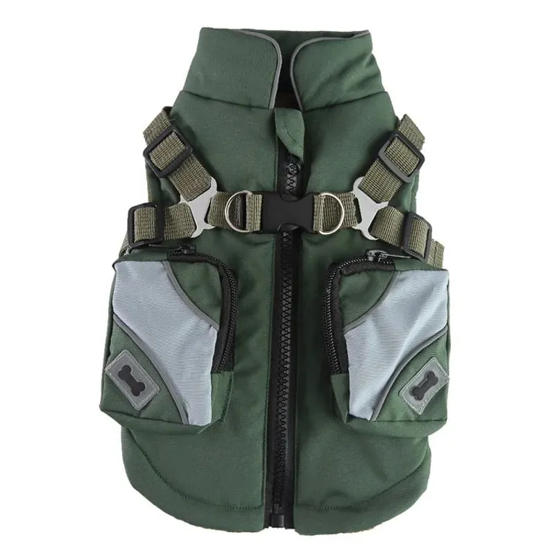 Winter Pet Dog Warm Jacket Outdoor Waterproof Dog Coat