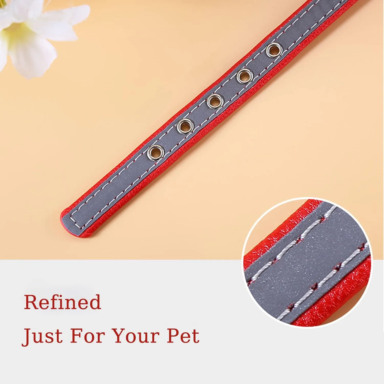 Yonsbox Custom Personalized Reflective Cat Dog Collar with Name Plate Engraved Cute Green Puppy Kitten Dog Cat Collars for Male Female Boy Girl Small Medium Large Cats Dogs
