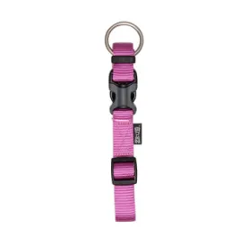 Zeus Adjustable Nylon Dog Collar - Fuchsia - XLarge - 2.5 cm x 42 cm-65 cm (1in x 16in-26in)