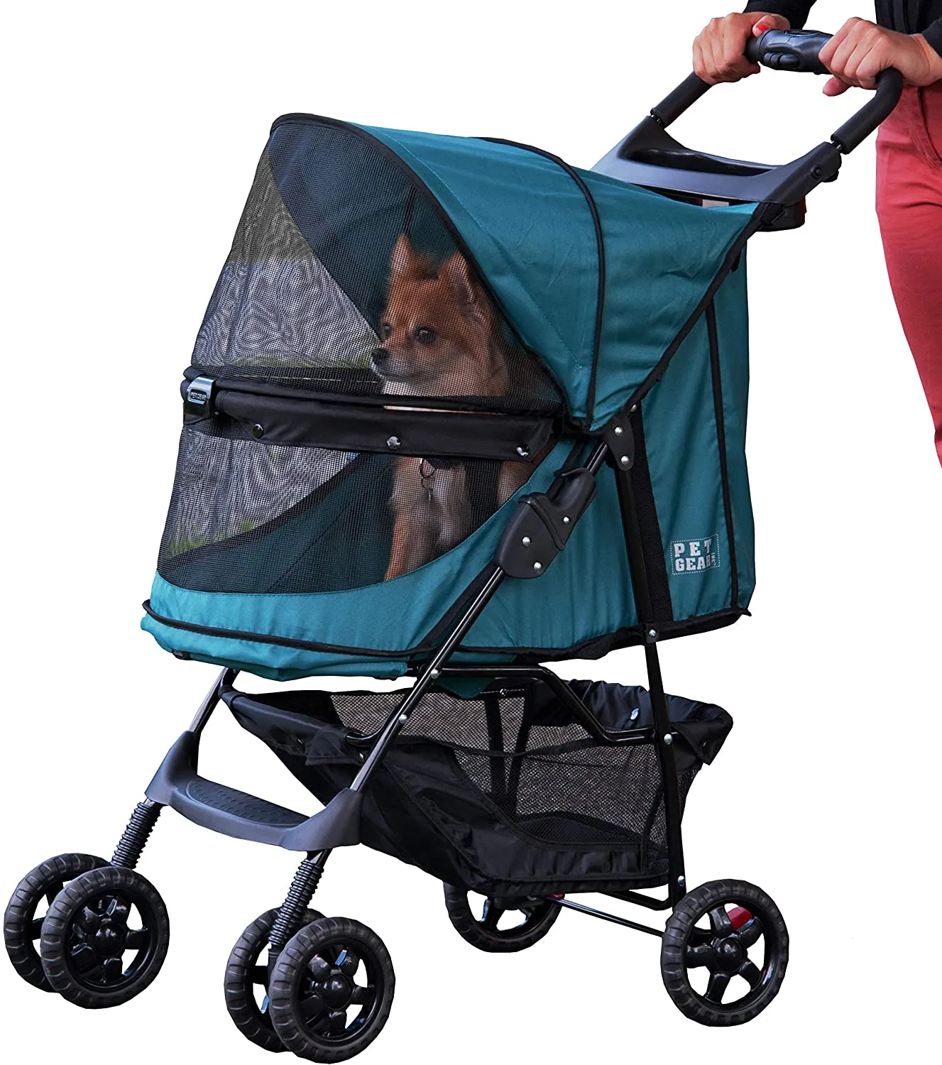 Zipperless Pet Stroller - Pet Gear Happy Trails No-Zip Pet Stroller