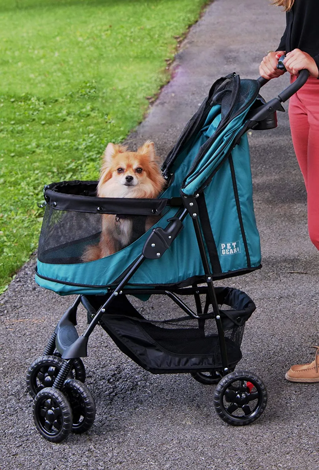 Zipperless Pet Stroller - Pet Gear Happy Trails No-Zip Pet Stroller