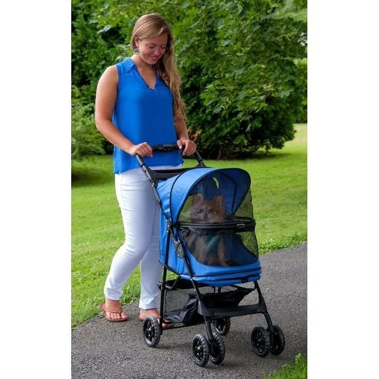 Zipperless Pet Stroller - Pet Gear Happy Trails No-Zip Pet Stroller